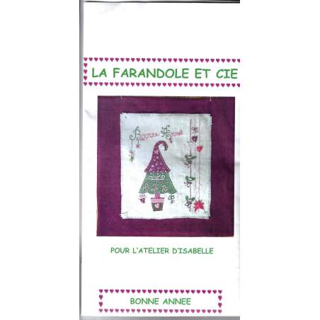 Kit per realizzare il pannello Bonne Annee - La Farandole et cie pour l'Atelier d'Isabelle Roberta De Marchi - 2