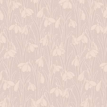 Snowdrop Spot Blush Pink, Tessuto Rosa Blush con Bucaneve tono su tono - Liberty Fabrics Liberty Fabrics - 1