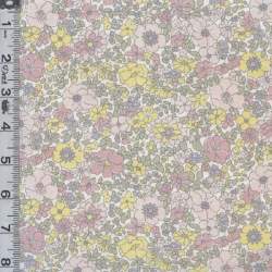 Flower Show collection, Arley Park, Tessuto a fiori Grigio e Rosa - Liberty Fabrics Liberty Fabrics - 1