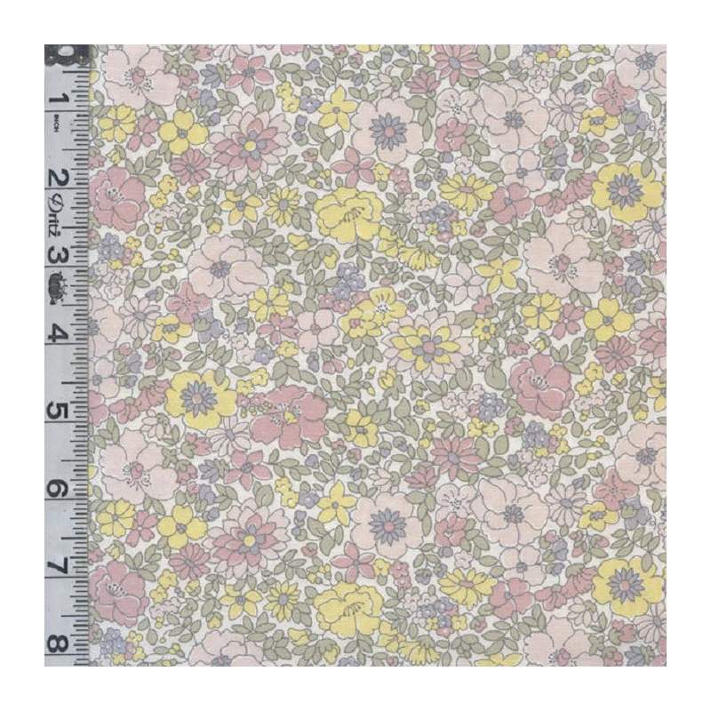 Flower Show collection, Arley Park, Tessuto a fiori Grigio e Rosa - Liberty Fabrics Liberty Fabrics - 1