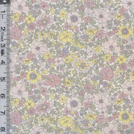 Flower Show collection, Arley Park, Tessuto a fiori Grigio e Rosa - Liberty Fabrics Liberty Fabrics - 1