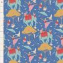 Tilda Jubilee Circus Life Jubilee Blue, tessuto blu vita da circense Tilda Fabrics - 1