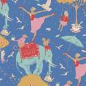 Tilda Jubilee Circus Life Jubilee Blue, tessuto blu vita da circense Tilda Fabrics - 2