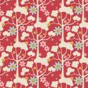 Tilda Jubilee Wildgarden Red, tessuto rosso con alberi Tilda Fabrics - 2