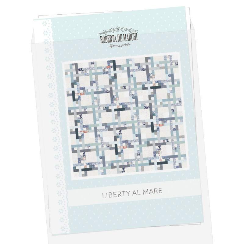 Liberty al Mare - Cartamodello per quilt da 160 x 160 cm Roberta De Marchi - 1