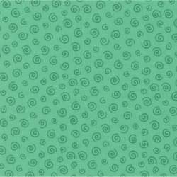 L's Modern Basic, Tessuto Verde acqua con riccioli tono su tono Lecien Corporation - 1