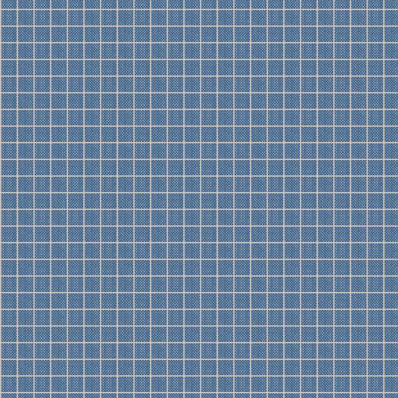 Tilda Creating Memories, Summer and Ocean Blues, Plaid Blue Tilda Fabrics - 1