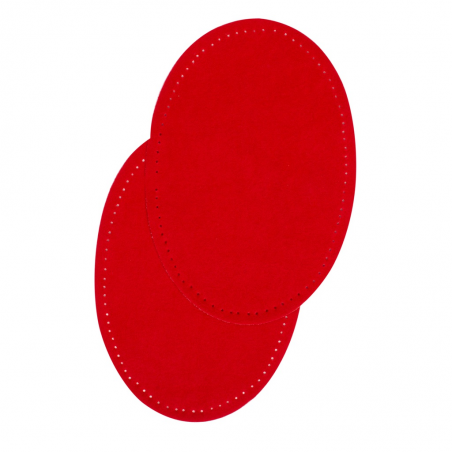 Bohin, Toppe Ovali Scamosciate 9,5x14 cm, Rosse Bohin - 2