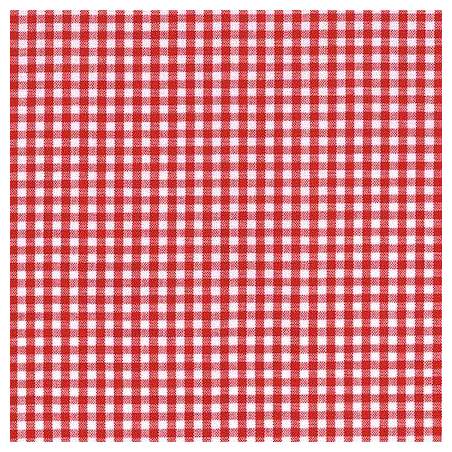 Robert Kaufman, Carolina Gingham Collection, Tessuto Tinto in Filo a Quadretti Piccoli Bianco e Rossi Robert Kaufman - 1