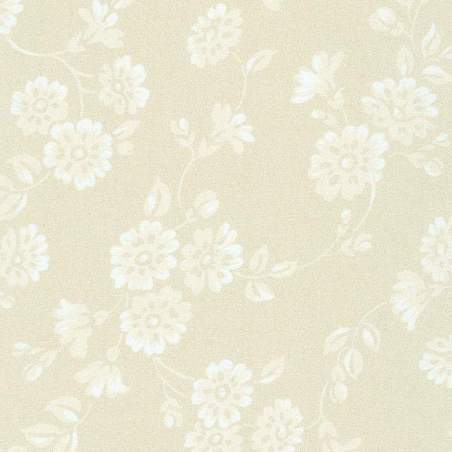 Wishwell: Backdrop Wide Taupe, Tessuto Beige Nocciola con fiori Chiari- Robert Kaufman Robert Kaufman - 1