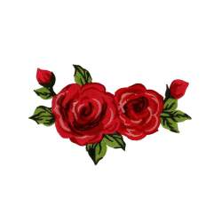 Bohin, Patch termoadesiva con motivo Due rose Rosa Chiaro , 12cm Bohin - 1