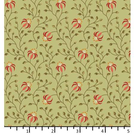 EQP Beyond Time Lily Light Olive EQP Textiles - 1