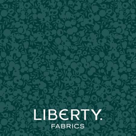 Wiltshire Shadow Jade, tessuto verde giada tono su tono - Liberty Fabrics Liberty Fabrics - 1