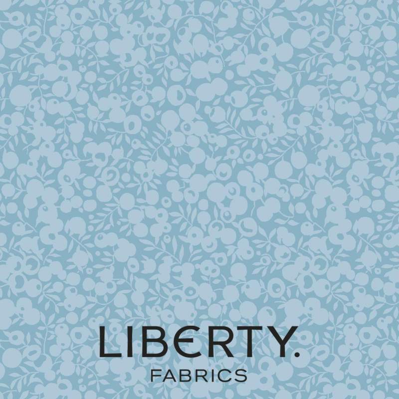 Wiltshire Shadow China Blue, tessuto azzurro tono su tono - Liberty Fabrics Liberty Fabrics - 1