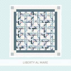 Liberty al Mare - Cartamodello PDF per quilt da 206 x 206 cm Roberta De Marchi - 1