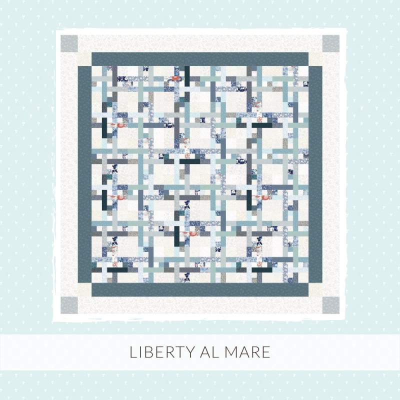 Liberty al Mare - Cartamodello PDF per quilt da 206 x 206 cm Roberta De Marchi - 1