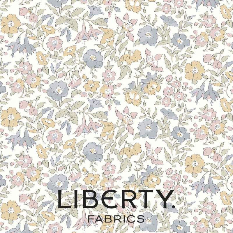 Flower Show Pebble, Mamie Flower Liberty Fabrics - 1