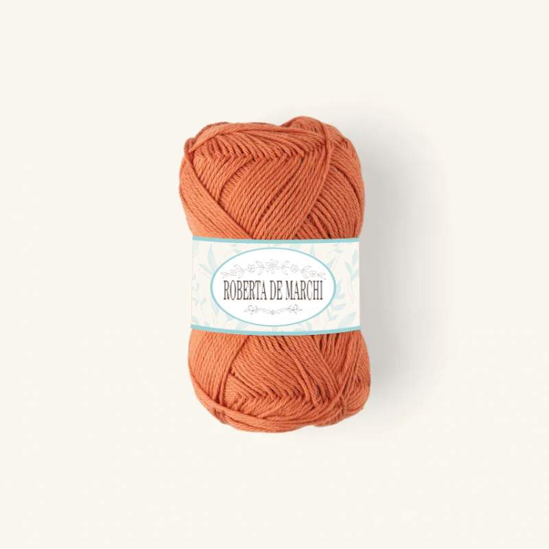 Gomitolo 100% Cotone OEKO-TEX - 50 gr / 160 m - Albicocca Roberta De Marchi - 1