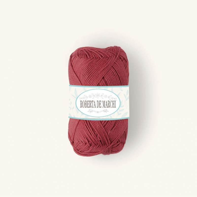 Gomitolo 100% Cotone OEKO-TEX - 50 gr / 160 m - Bordeaux Roberta De Marchi - 1