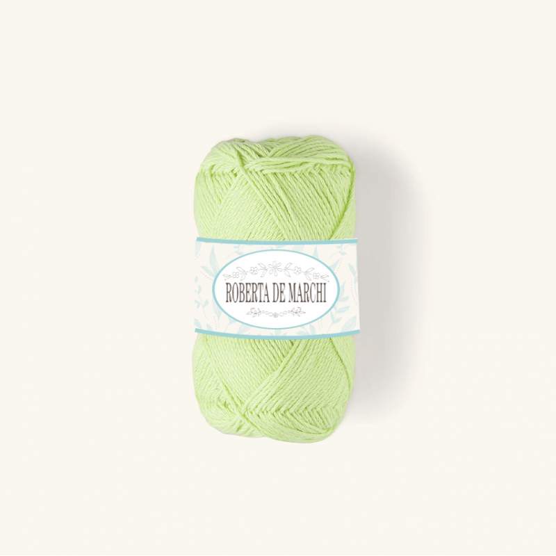 Gomitolo 100% Cotone OEKO-TEX - 50 gr / 160 m - Verde Latte e Menta Roberta De Marchi - 1