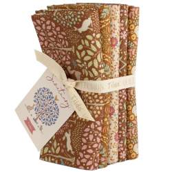 Tilda Sanctuary Bundle Caramel/Ochre, 5 Fat Quarter da 50 x 55 cm Marroni Tilda Fabrics - 1