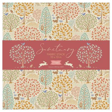 Tilda Sanctuary Fabric Stack, 40 quadrati da 10 x 10 pollici tutta la collezione Tilda Fabrics - 1