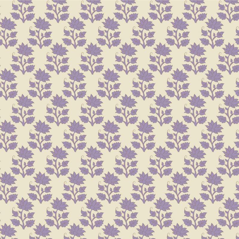 Tilda Sanctuary Mira Lavender, Tessuto con fiori Lilla Lavanda Tilda Fabrics - 1