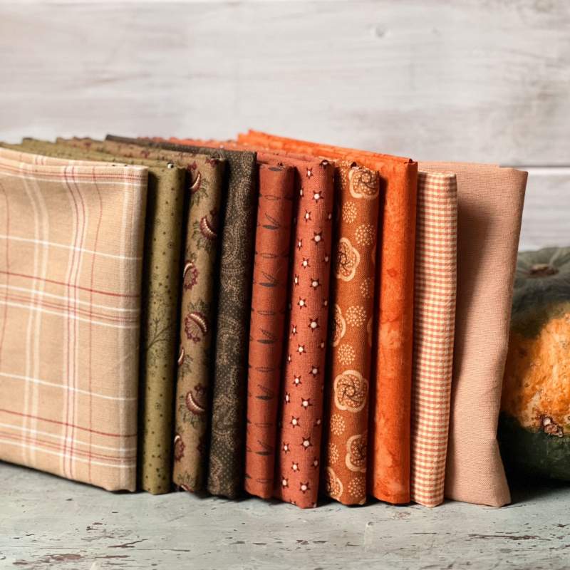 Fat Quarter Bundle 10 Tessuti Misti per l'Autunno Roberta De Marchi - 1