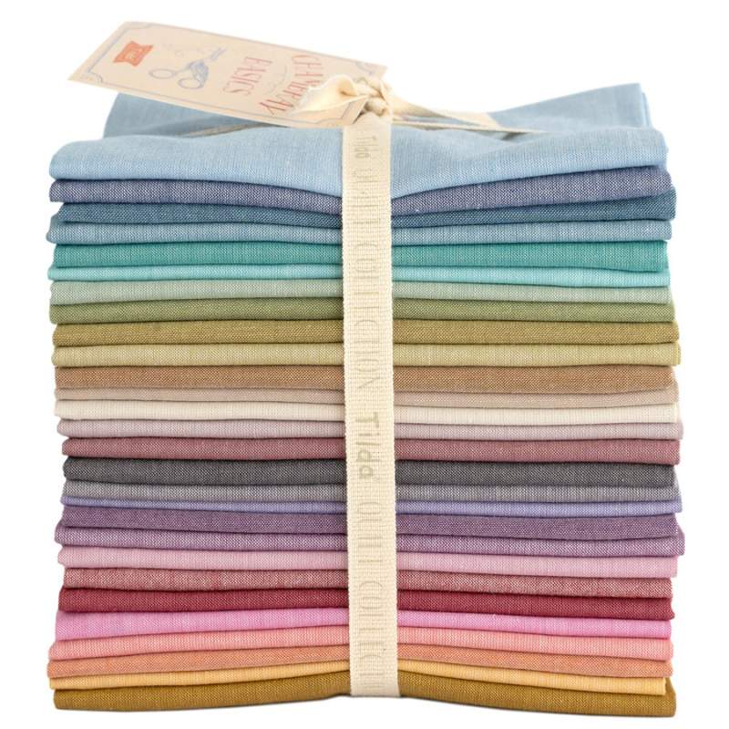 Tilda Chambray Basics, 28 Fat Quarter 50 x 55 cm Tilda Fabrics - 1