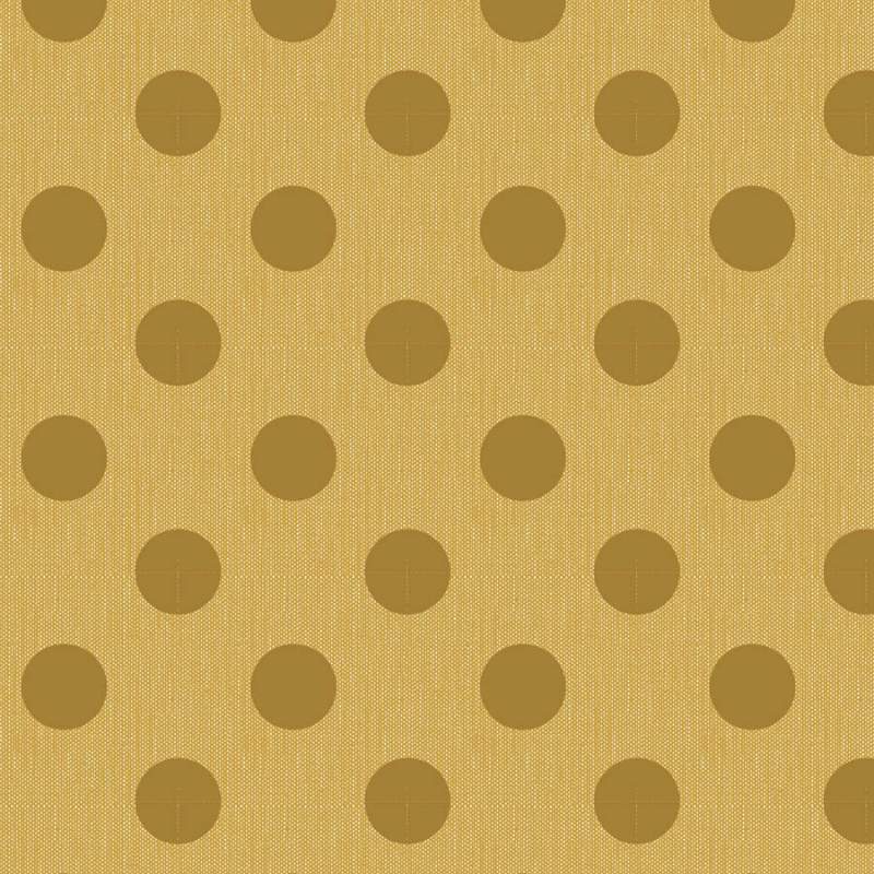 Tilda Chambray Dots Dijon, Tessuto Screziato con Pois Giallo Senape Tilda Fabrics - 1