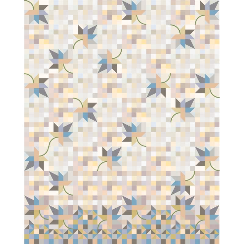 Falling Leaves - Kit per quilt da 65 x 81 1/4 pollici, circa 165 x 206 cm Roberta De Marchi - 1