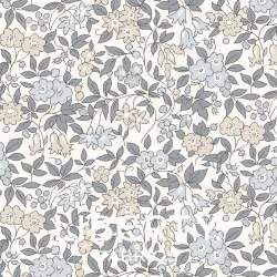 Wide Width 2 Trailing Blossom, Tessuto Grigio Azzurro con Rametti Fioriti - Liberty Fabrics