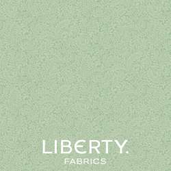 York Fern Apple Leaf, Tessuto verde foglia di melo tono su tono - Liberty Fabrics