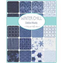 Pacchetto di 24 Fat Quarter da 45 x 55 cm sui toni del Blu - Winter Chill, Moda Fabrics Moda Fabrics - 1