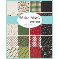 Pacchetto di 32 Fat Quarter da 45 x 55 cm Invernali - Winter Friends, Moda Fabrics Moda Fabrics - 2