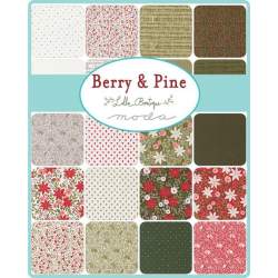 Pacchetto di 32 Fat Quarter da 45 x 55 cm Invernali - Berry And Pine, Moda Fabrics Moda Fabrics - 2