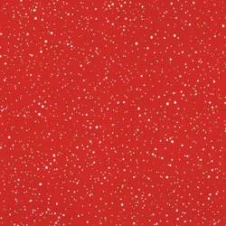 Holiday Charms Red, Tessuto Rosso w/metallic - Robert Kaufman