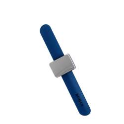 Bohin, Puntaspilli Magnetico da polso con Bracciale in silicone - Blu