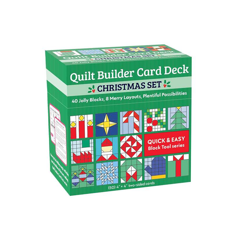 Quilt Builder Card Deck Christmas Set: 40 Jolly Blocks, 8 Merry Layouts, Plentiful Possibilities C&T Publishing - 1