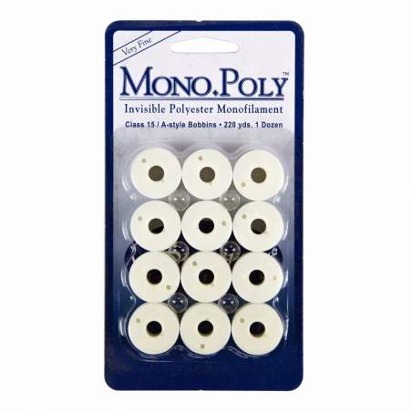 12 Spoline con Filo Invisibile Sottilissimo - MonoPoly Superior Threads - 1