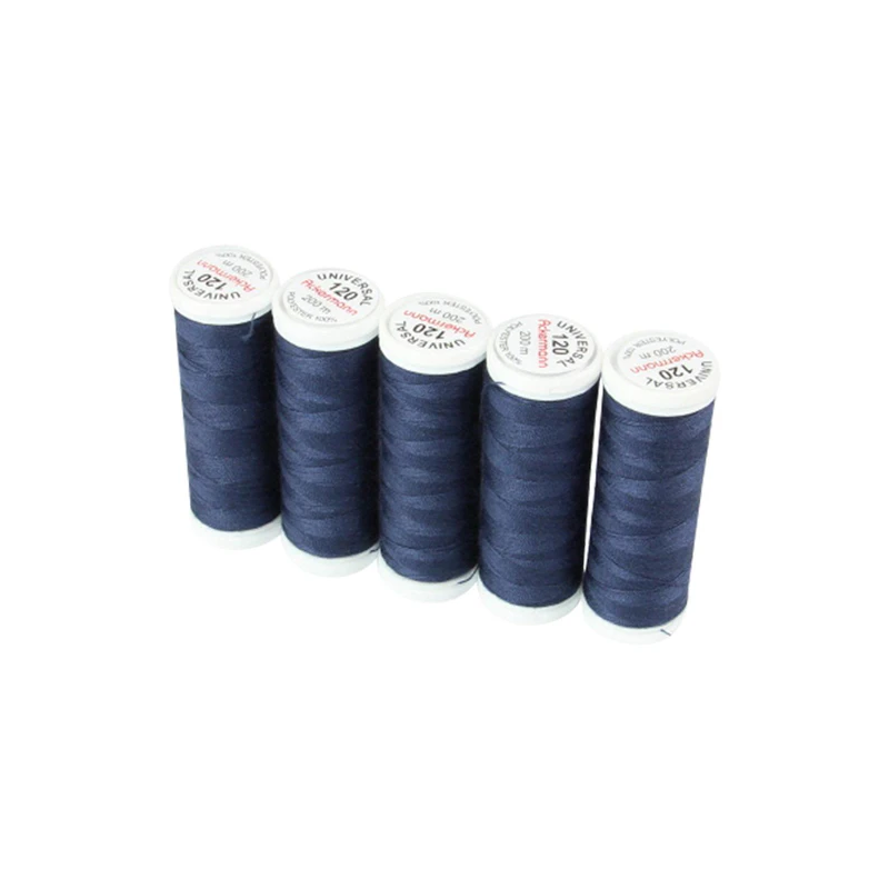 Set di 5 filati per cucire da 200m, Blu Navy 8039 - Ackermann Universal 120 Ackermann - 1