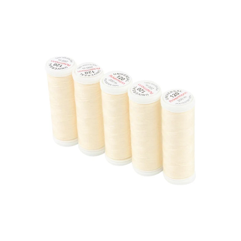 Set di 5 filati per cucire da 200m, Beige 0808 - Ackermann Universal 120 Ackermann - 1