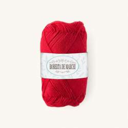 Gomitolo 100% Cotone OEKO-TEX - 50 gr / 160 m - Rosso 2 Roberta De Marchi - 1