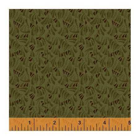 Windham Fabrics, Kindred Spirits collection - Tessuto Verde con disegni geometrici piccoli