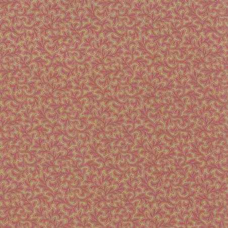 Moda Fabrics, Mill Book Series 1892 - Tessuto Fondo Beige con disegni rosa antico