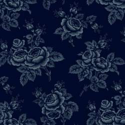 copy of Windham Fabrics, Tessuto Blu con Foglie a Pois Bianchi Windham Fabrics - 1