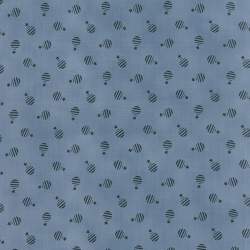 copy of Windham Fabrics, Tessuto Blu con Foglie a Pois Bianchi Moda Fabrics - 2