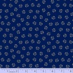 copy of Windham Fabrics, Tessuto Blu con Foglie a Pois Bianchi Marcus Fabrics - 1