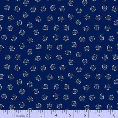 copy of Windham Fabrics, Tessuto Blu con Foglie a Pois Bianchi Marcus Fabrics - 1