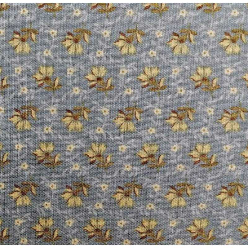 copy of Windham Fabrics, Tessuto Blu con Foglie a Pois Bianchi Andover Fabrics - 1